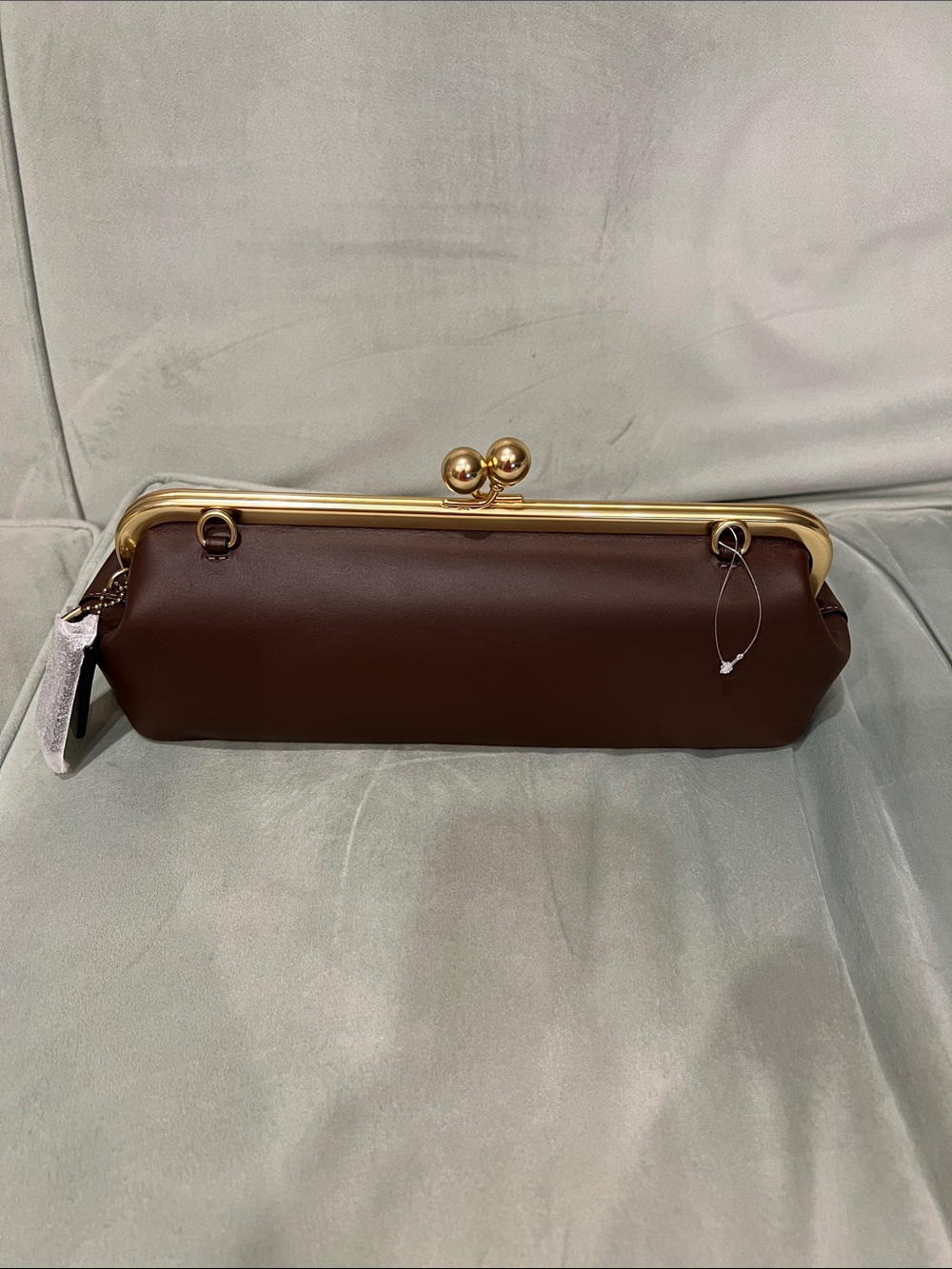 Coach Runway Kisslock Frame 30 Bag with Gold Hardware